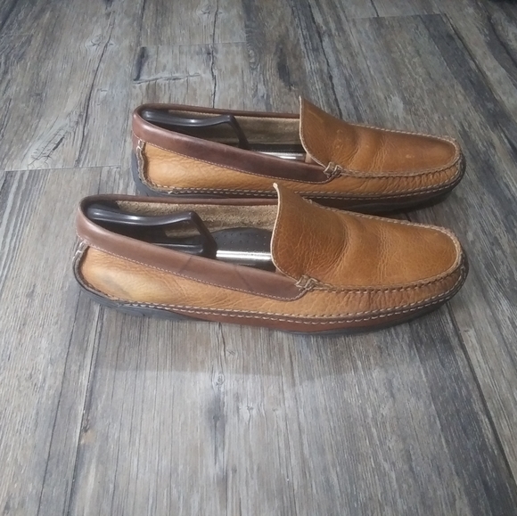 LL Bean Allagash leather driver loafer size 14